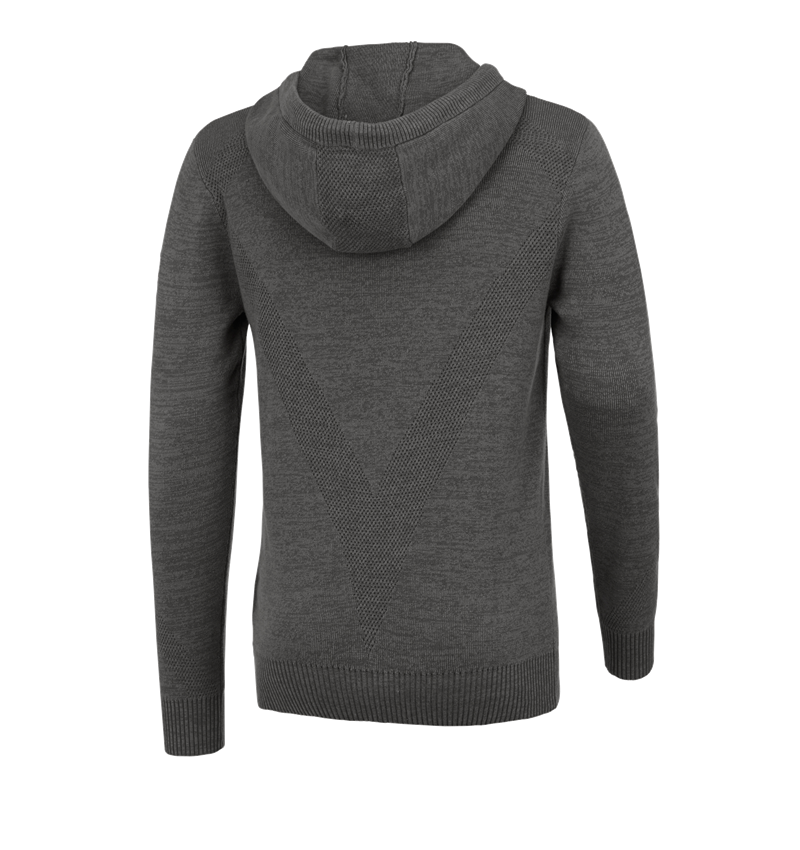 Shirts, Pullover & more: e.s. Knitted hoody + titanium melange 3