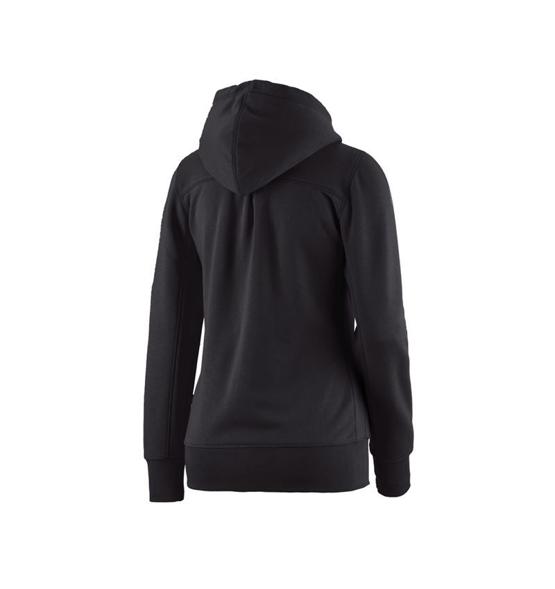 Shirts, Pullover & more: e.s. Hoody sweatjacket poly cotton, ladies' + black 2