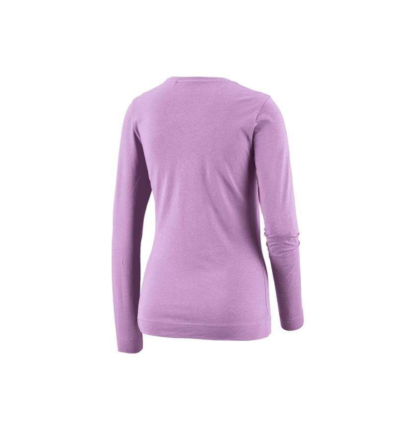 Havearbejde: e.s. Longsleeve cotton stretch, damer + lavendel 1