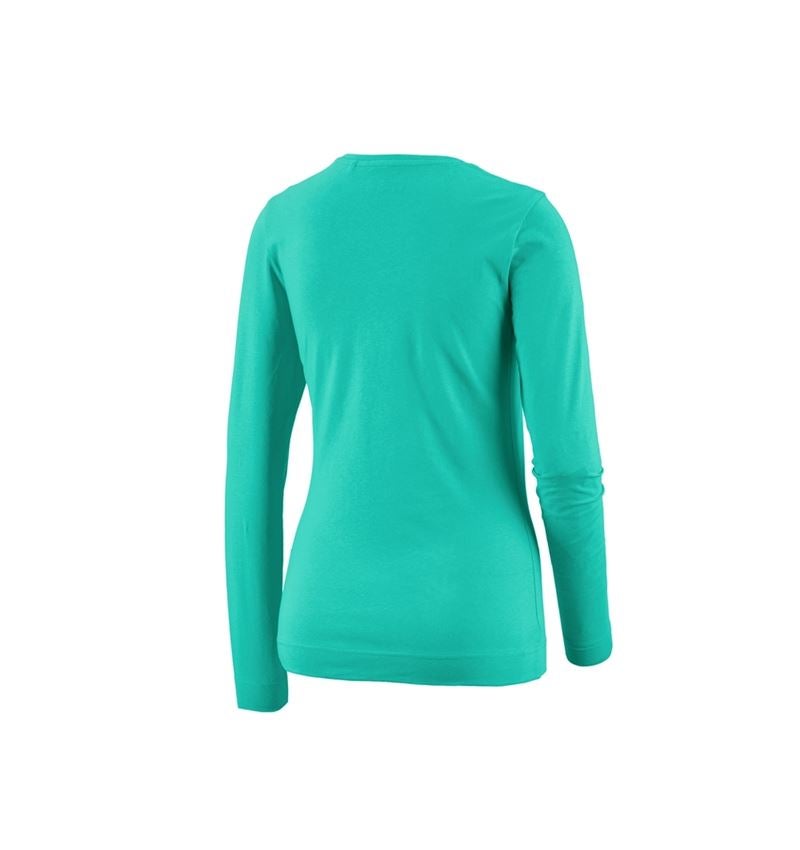 Havearbejde: e.s. Longsleeve cotton stretch, damer + lagune 1