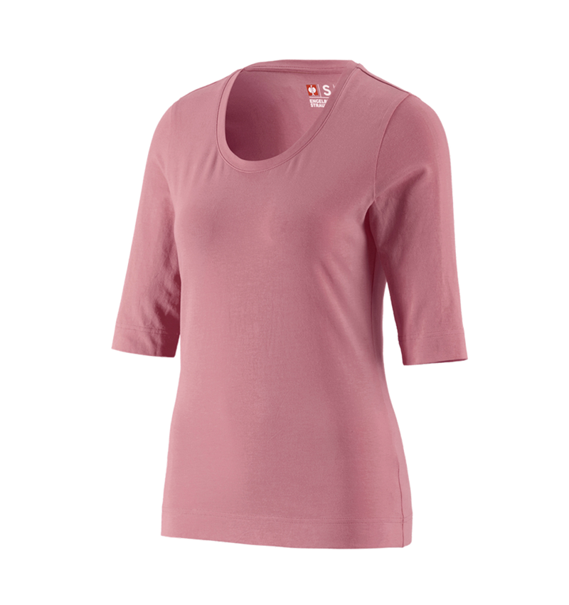 Gartneri / Landbrug / Skovbrug: e.s. Shirt 3/4-ærmer cotton stretch, damer + gammelrosa