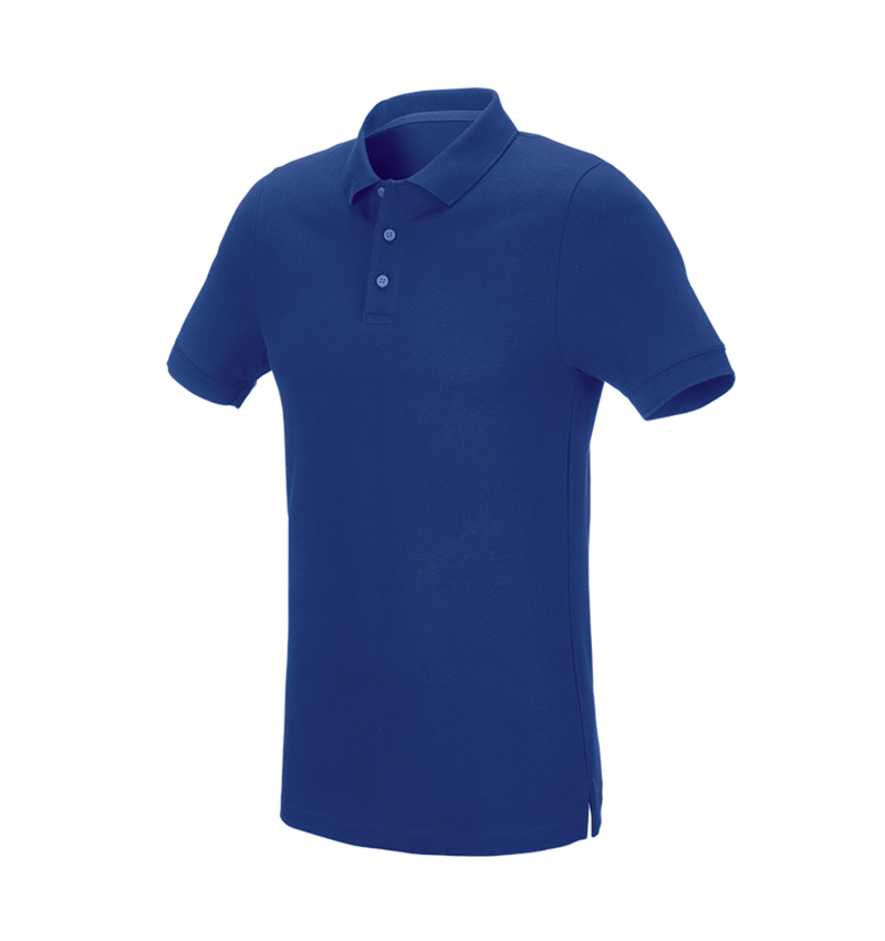 T-Shirts, Pullover & Skjorter: e.s. Pique-Polo cotton stretch, slim fit + kornblå 2
