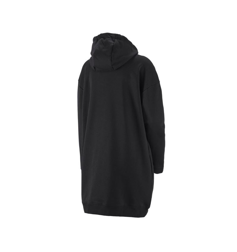 T-Shirts, Pullover & Skjorter: e.s. Oversize hoody sweatshirt poly cotton, damer + sort 2