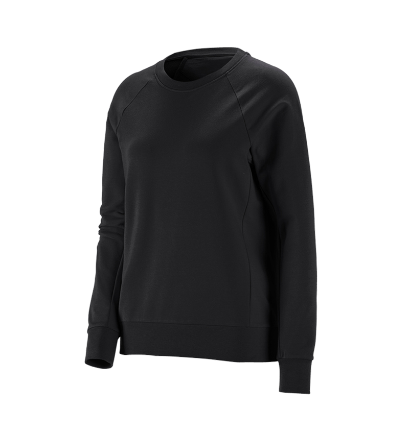 T-Shirts, Pullover & Skjorter: e.s. Sweatshirt cotton stretch, damer + sort 5