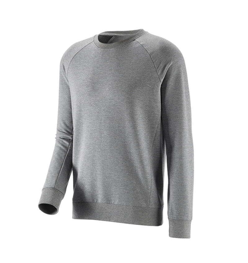 T-Shirts, Pullover & Skjorter: e.s. Sweatshirt cotton stretch + gråmeleret 6