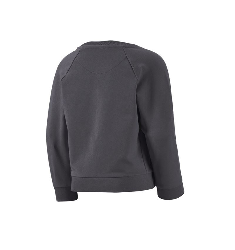 T-Shirts, Pullover & Skjorter: e.s. Sweatshirt cotton stretch, børne + antracit 1