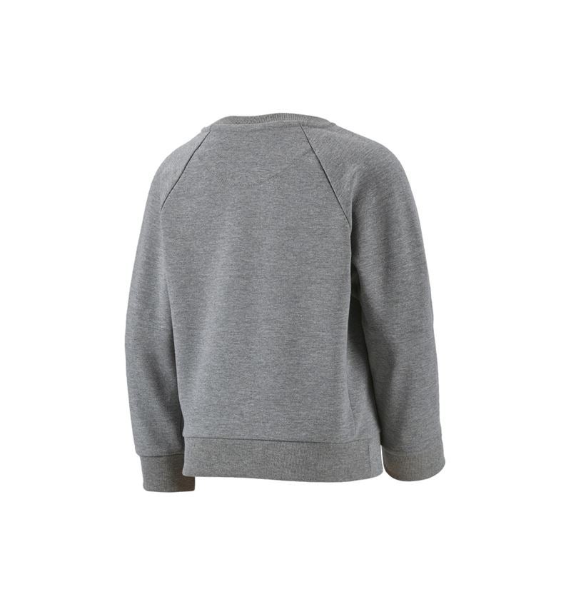 T-Shirts, Pullover & Skjorter: e.s. Sweatshirt cotton stretch, børne + gråmeleret 6