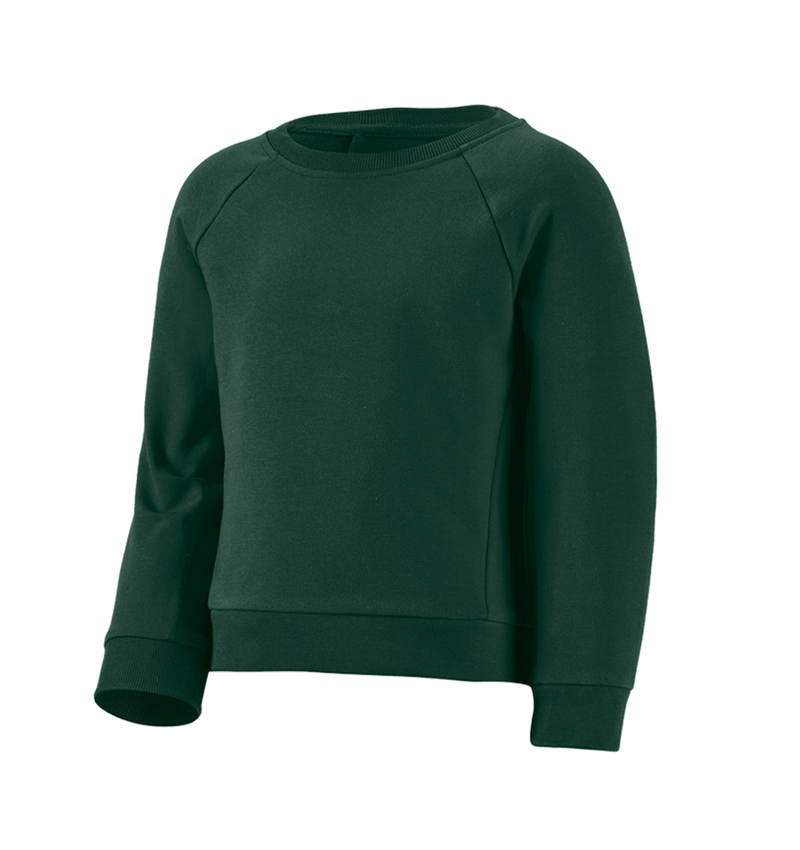 T-Shirts, Pullover & Skjorter: e.s. Sweatshirt cotton stretch, børne + grøn 1