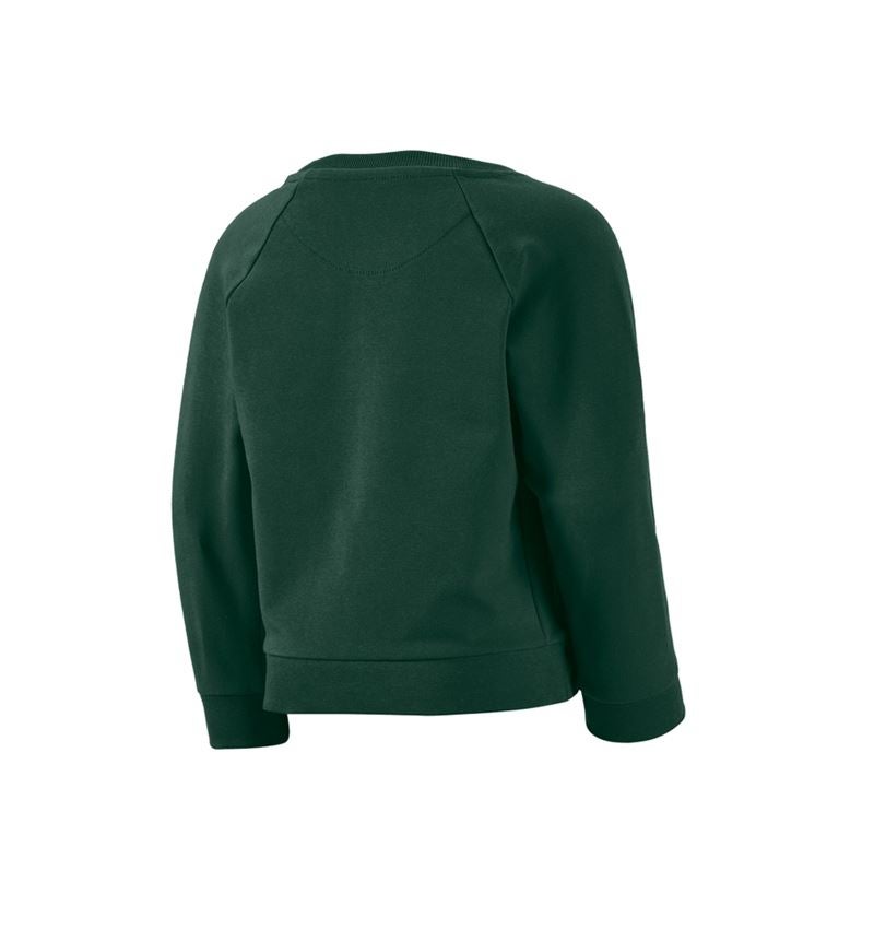 T-Shirts, Pullover & Skjorter: e.s. Sweatshirt cotton stretch, børne + grøn 2