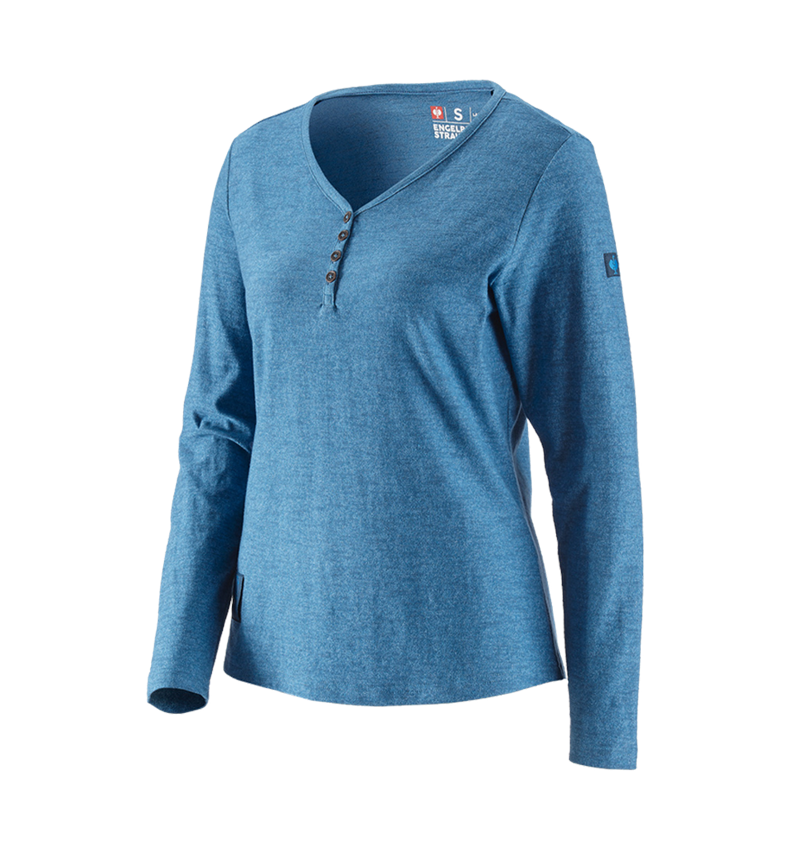 T-Shirts, Pullover & Skjorter: Longsleeve e.s.vintage, damer + aktikblå melange 2