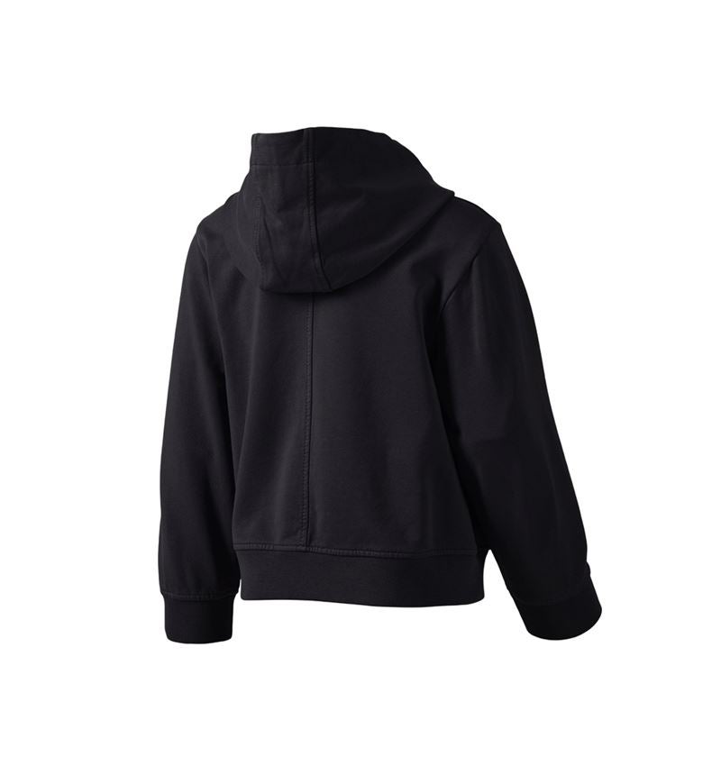 T-Shirts, Pullover & Skjorter: Sweatjakke med hætte e.s.motion ten, børn + oxidsort vintage 3