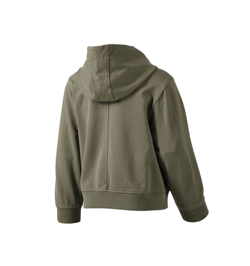 Emner: Sweatjakke med hætte e.s.motion ten, børn + mosgrøn vintage 3