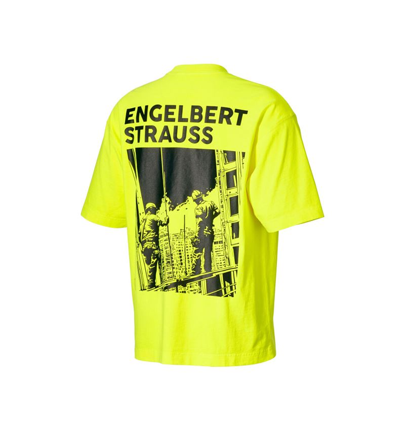 T-Shirts, Pullover & Skjorter: e.s. T-shirt neon + neongul vintage 4