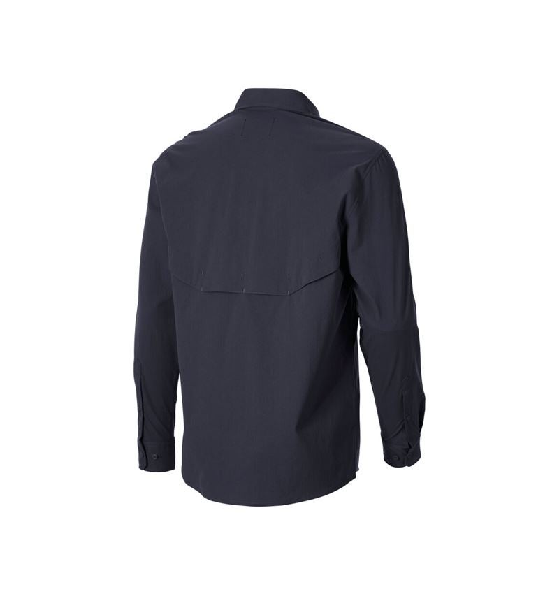 Shirts, Pullover & more: Work shirt e.s.t:aktik, long sleeved + neroblue 5
