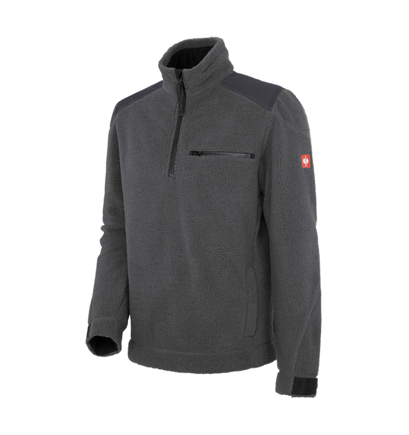 Shirts, Pullover & more: Faux fur Troyer e.s.roughtough + titanium 2