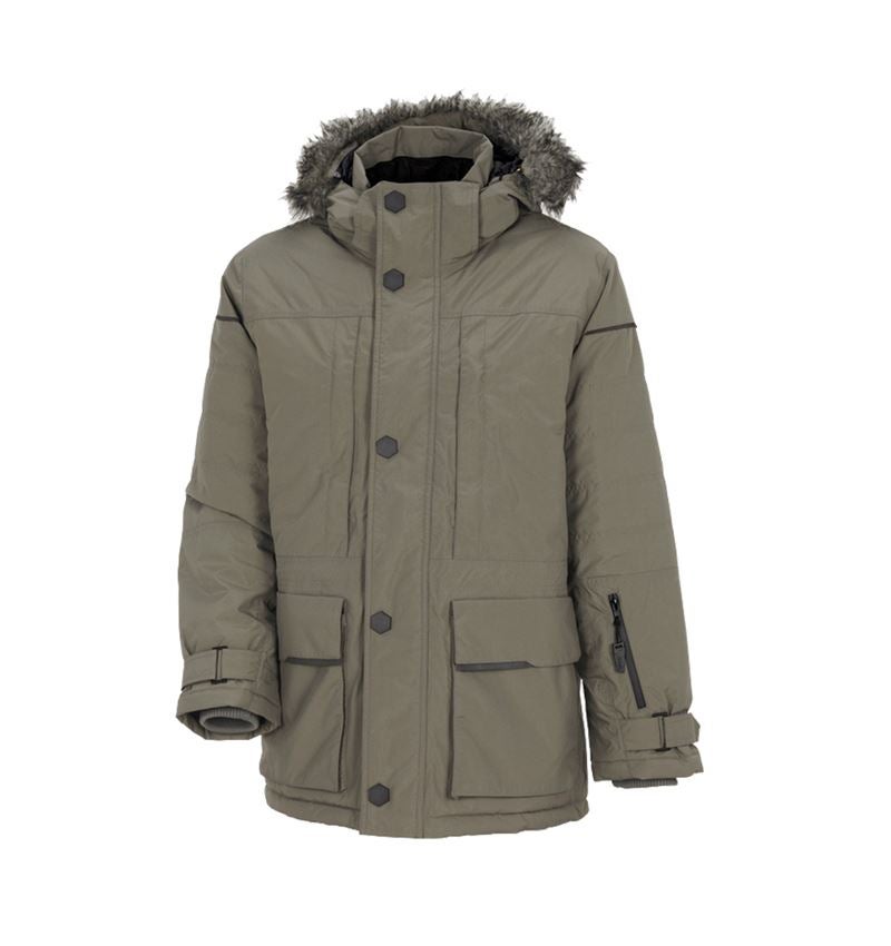 Work Jackets: Winter parka e.s.vision, men's + stone 2