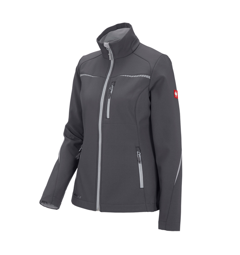 Work Jackets: Softshell jacket e.s.motion 2020, ladies' + anthracite/platinum 2