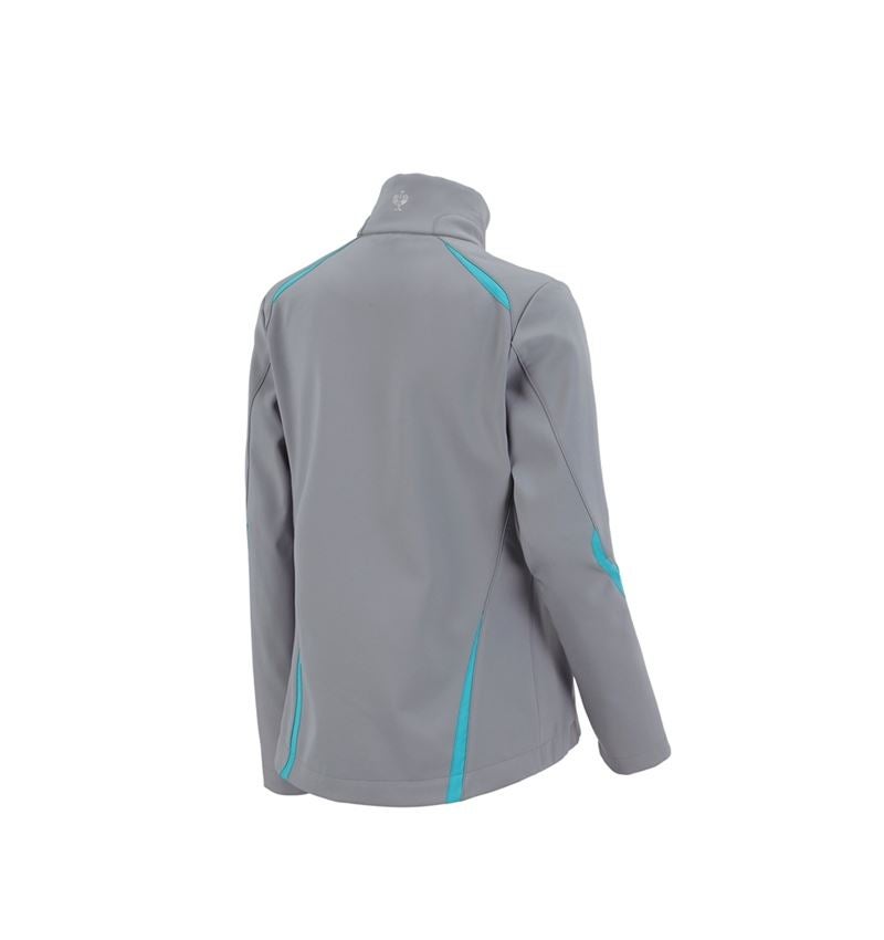 Work Jackets: Softshell jacket e.s.motion 2020, ladies' + platinum/capri 3