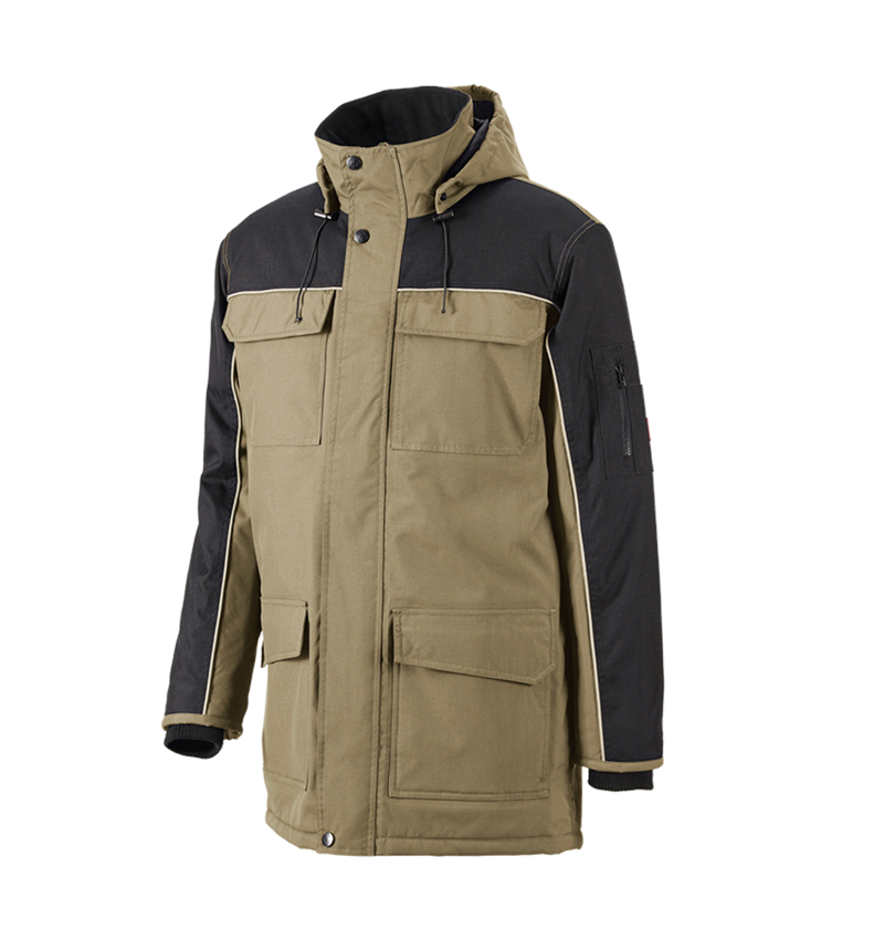 Arbejdsjakker: Parka-jakke e.s.image + kaki/sort 3