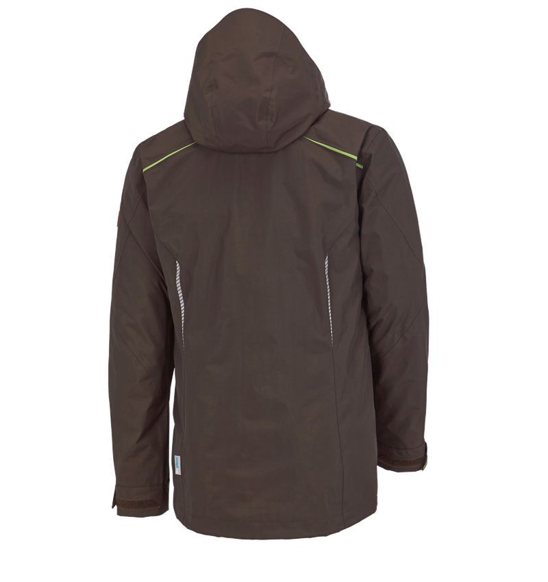Work Jackets: 3 in 1 functional jacket e.s.motion 2020, men's + chestnut/seagreen 5