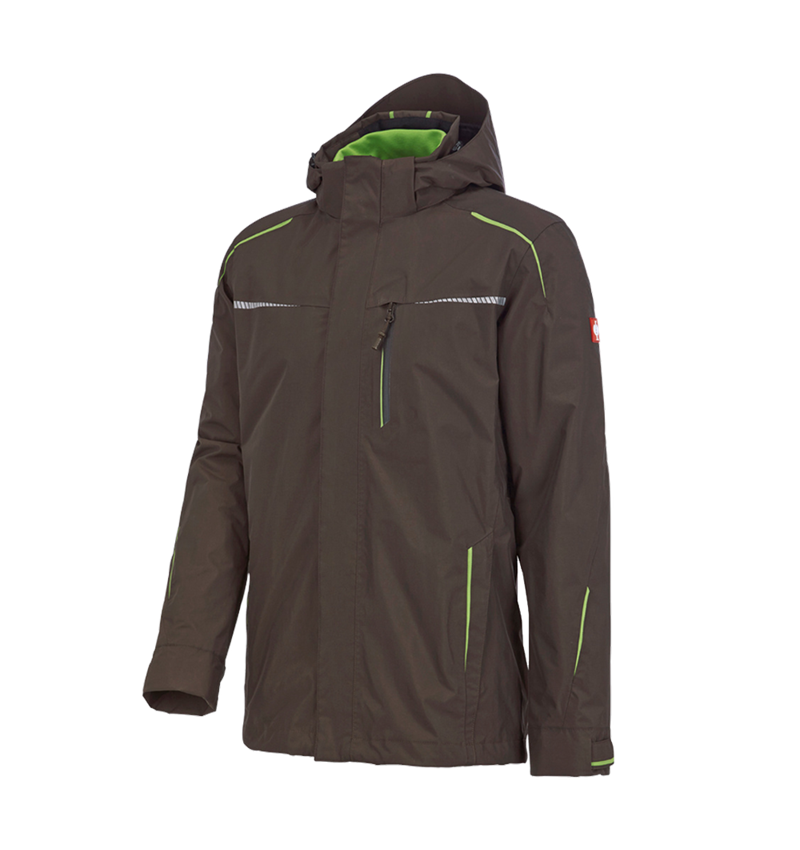 Work Jackets: 3 in 1 functional jacket e.s.motion 2020, men's + chestnut/seagreen 4