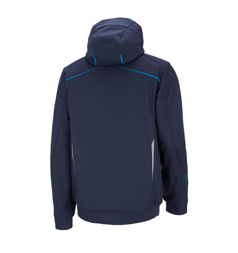 Work Jackets: Winter softshell jacket e.s.motion 2020, men's + navy/atoll 9