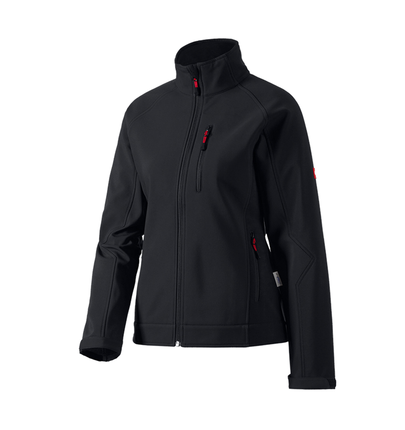 Work Jackets: Ladies' softshell jacket dryplexx® softlight + black 2