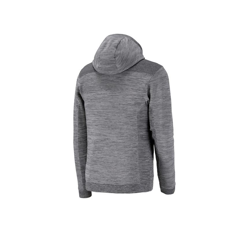 Work Jackets: Windbreaker hooded knitted jacket e.s.motion ten + granite melange 2