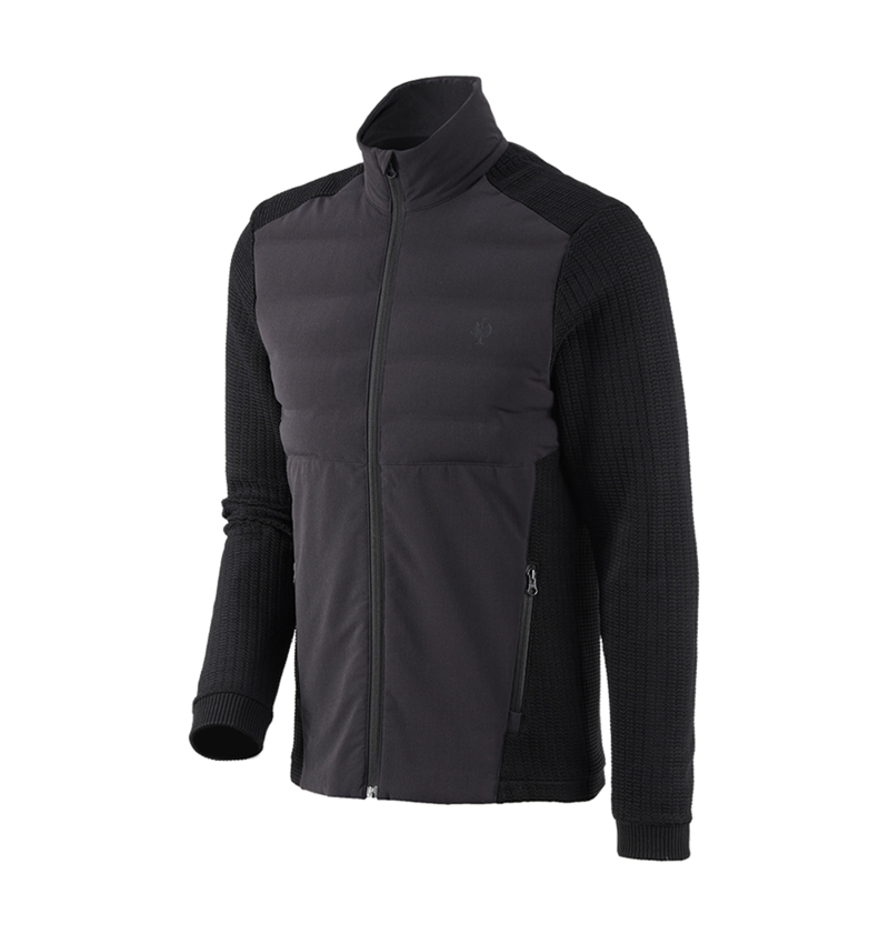 Arbejdsjakker: Hybrid strikjakke e.s.trail + sort 2