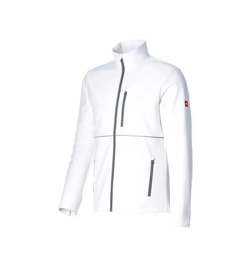 Arbejdsjakker: Softshelljakke e.s.line.core + hvid/platin