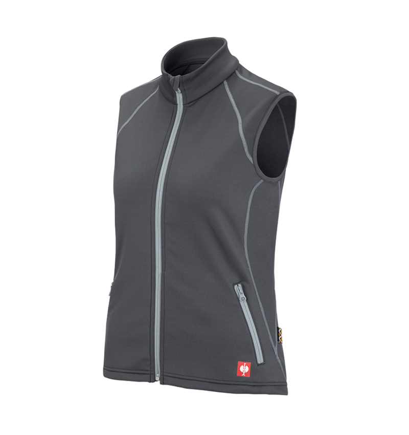 Work Body Warmer: Funct. bodyw. thermo stretch e.s.motion 2020,lad. + anthracite/platinum 2