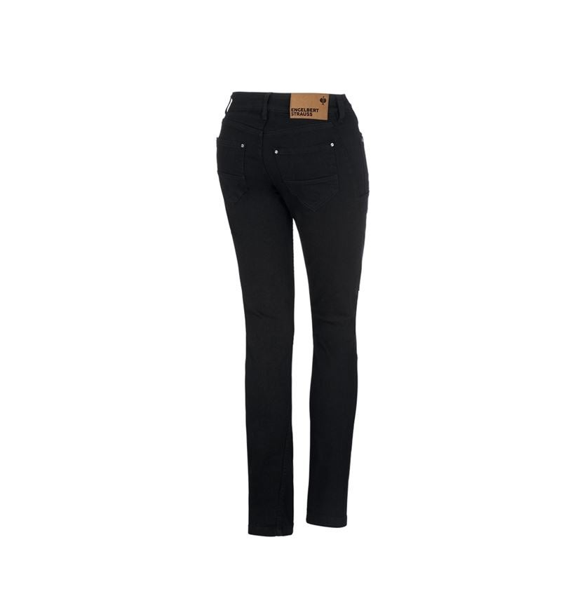 Arbejdsbukser: e.s. damejeans med 7 lommer + sort 6