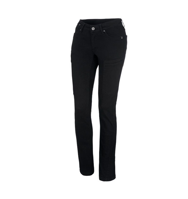 Arbejdsbukser: e.s. damejeans med 7 lommer + sort 5