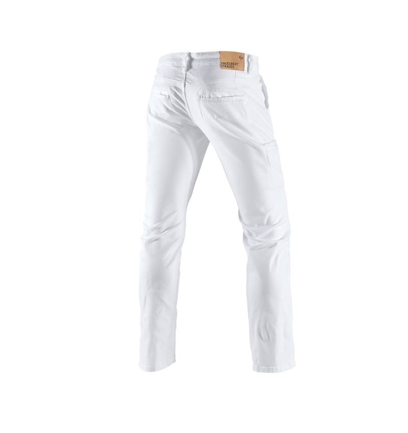 Work Trousers: e.s. Trousers Chino, men's + white 4