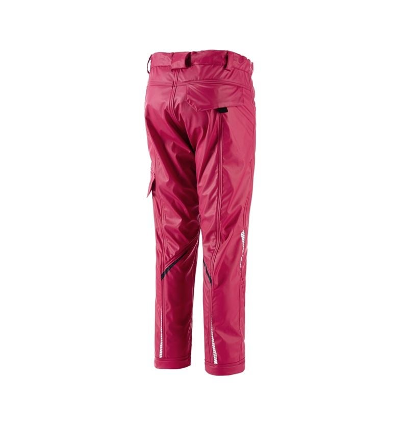 Topics: Rain trousers e.s.motion 2020 superflex,children's + berry/navy 1