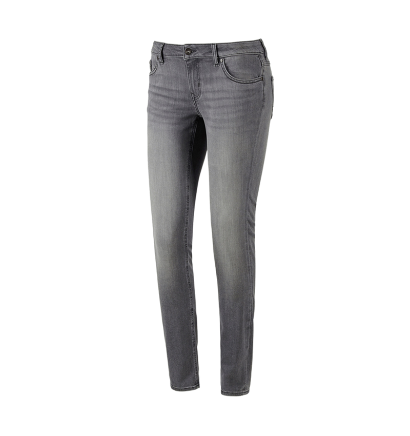 Work Trousers: e.s. 5-pocket stretch jeans, ladies' + graphitewashed 2