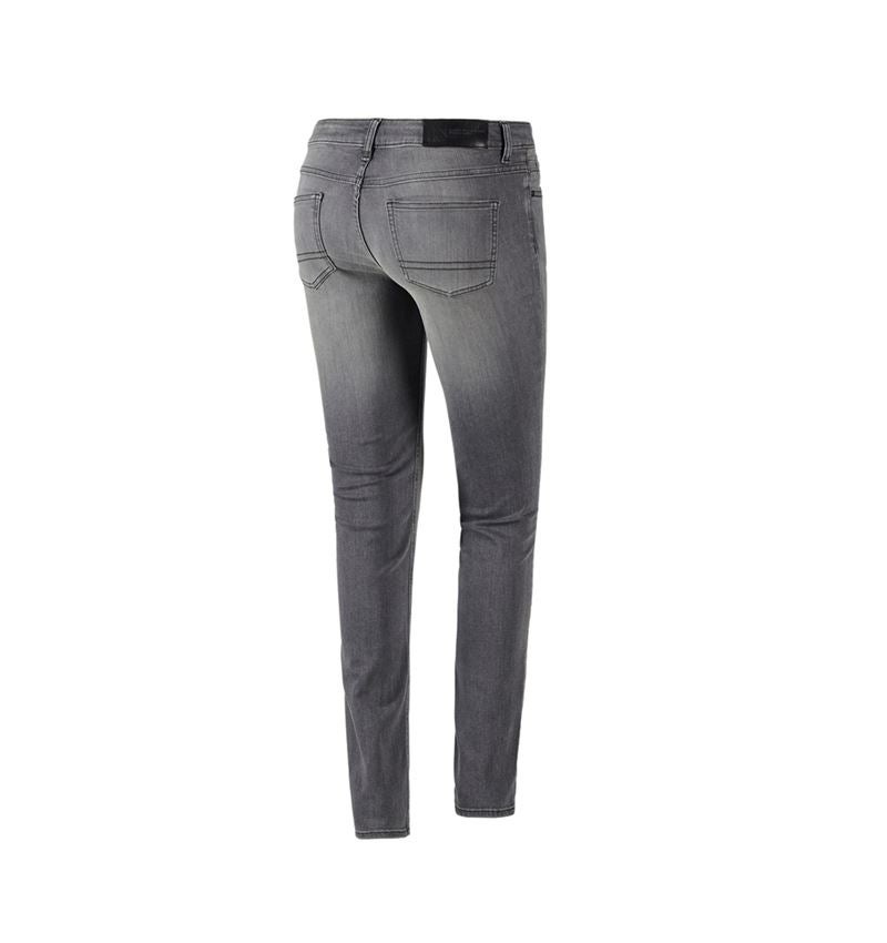 Work Trousers: e.s. 5-pocket stretch jeans, ladies' + graphitewashed 3