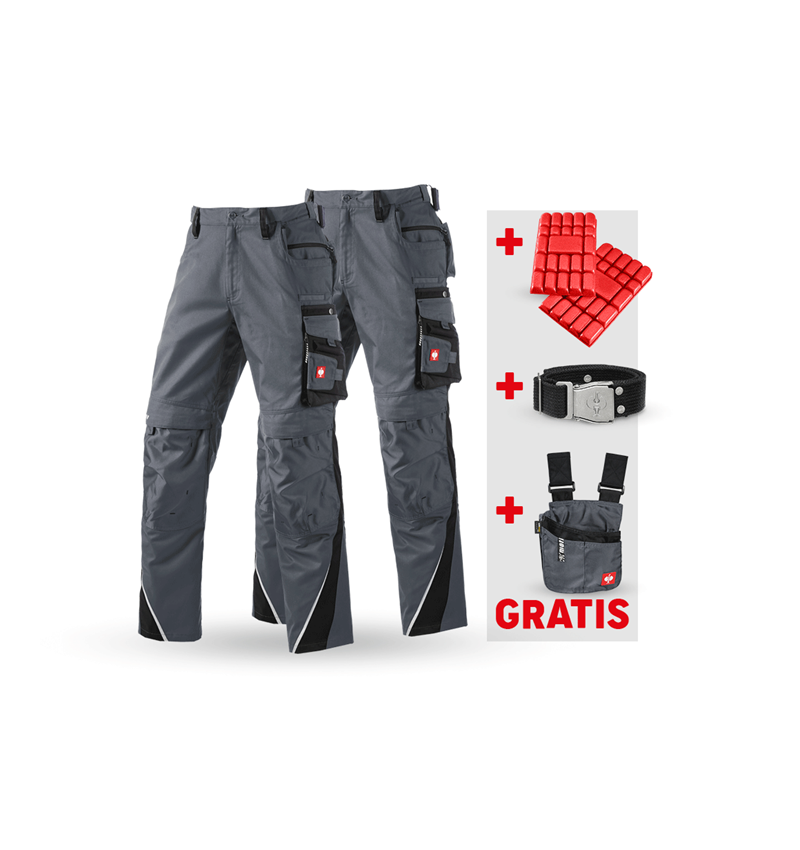 Større gaver: SÆT: Bukser + vinterbukser e.s.motion + grå/sort