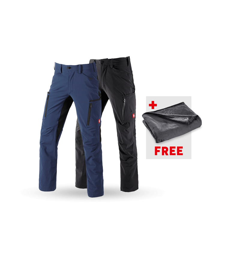 Clothing sets: SET: 2x Cargo trousers e.s.vision stretch + deepblue