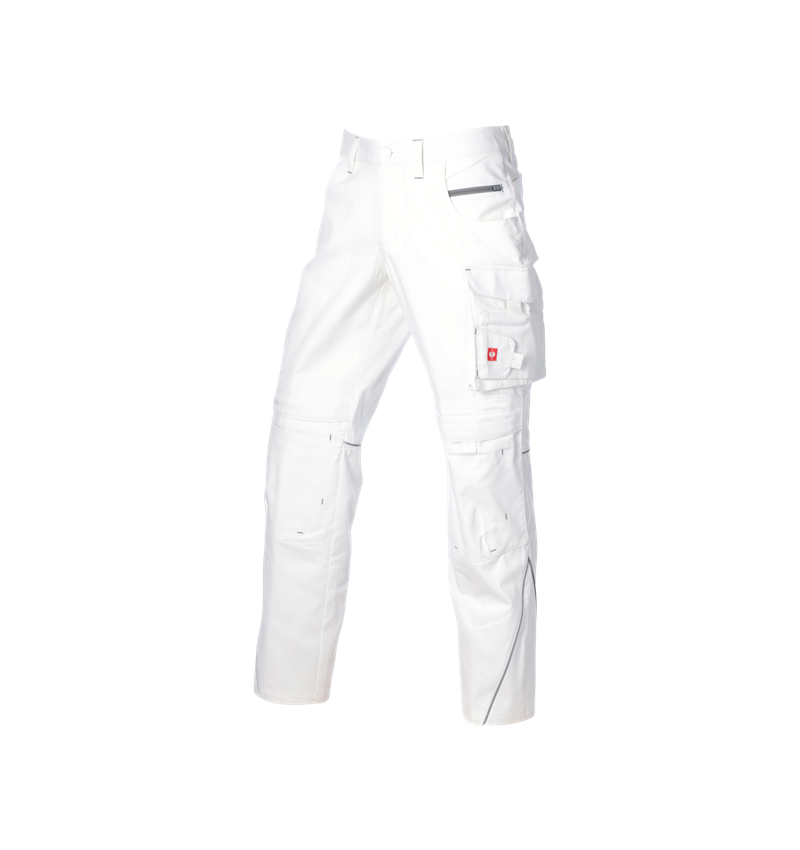 Work Trousers: Winter trousers e.s.line.core + white/platinum 5