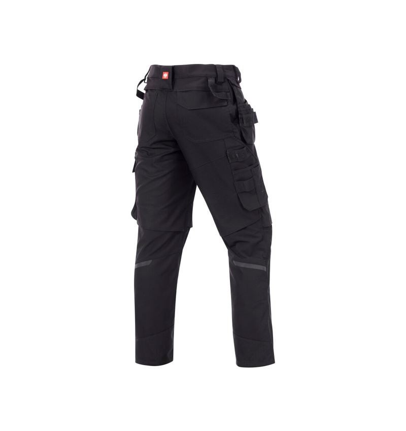 Work Trousers: Holster trousers e.s.line.nordic canvas + black 7