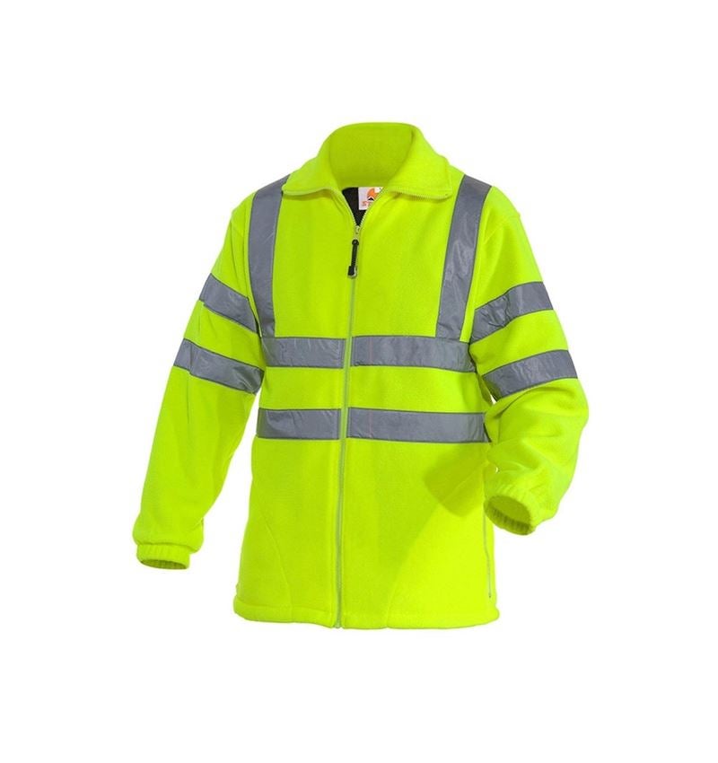 Work Jackets: STONEKIT High-vis jacket Fleece + high-vis yellow