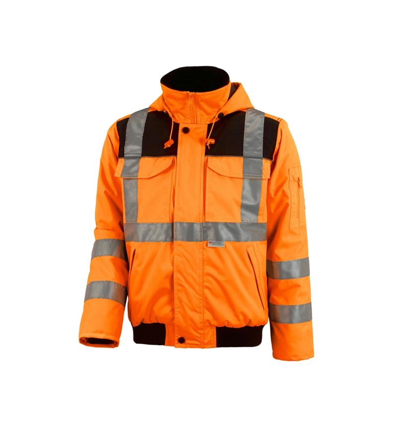 Arbejdsjakker: Advarselspilotjakke e.s.image + advarselsorange