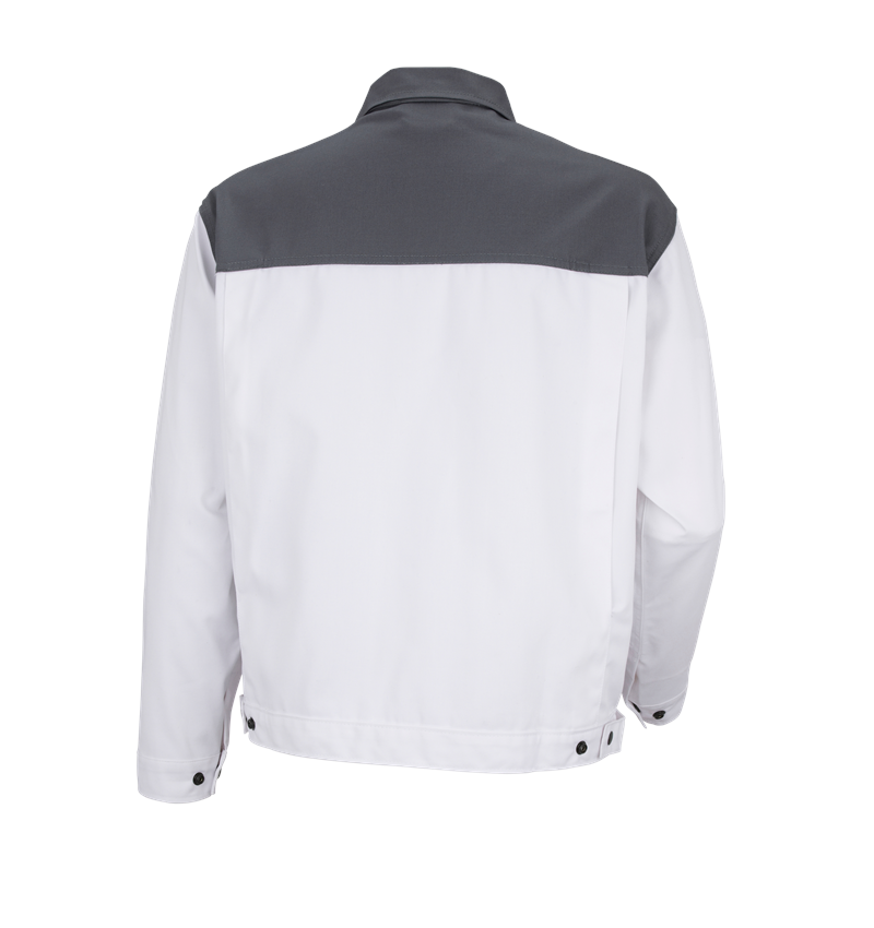 Work Jackets: STONEKIT Work jacket Odense + white/grey 1