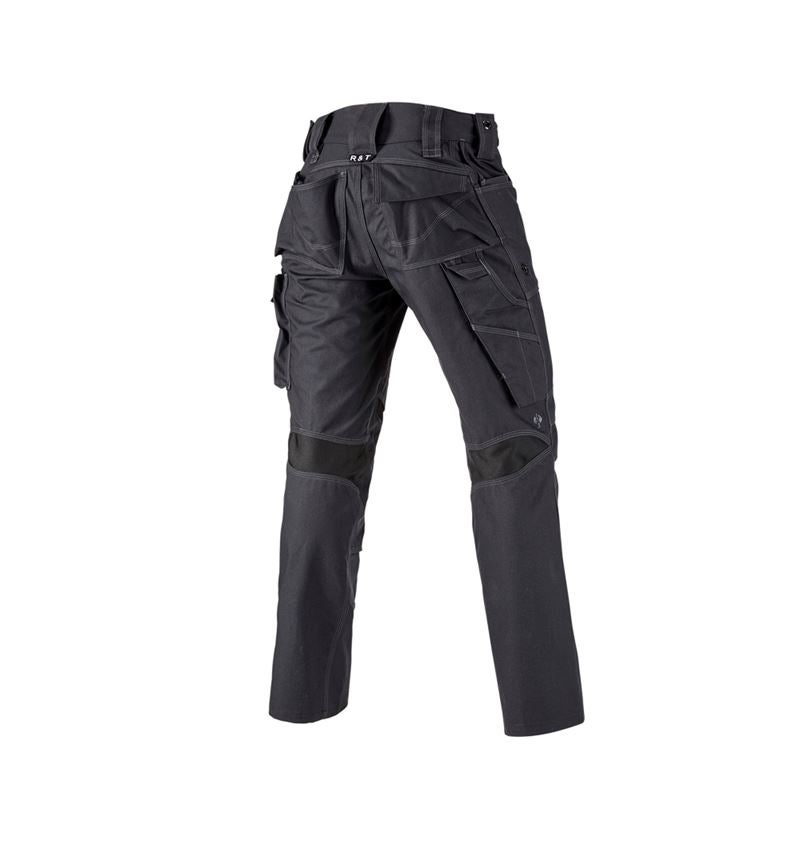 Work Trousers: Trousers e.s.roughtough tool-pouch + black 5