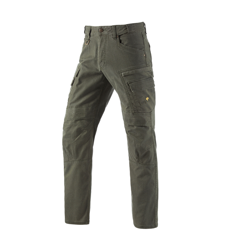 Work Trousers: Worker cargo trousers e.s.vintage + disguisegreen 2