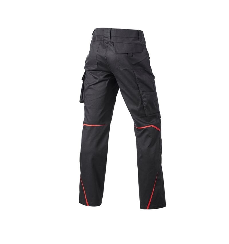 Work Trousers: Trousers e.s.motion DIY + black/straussred 5