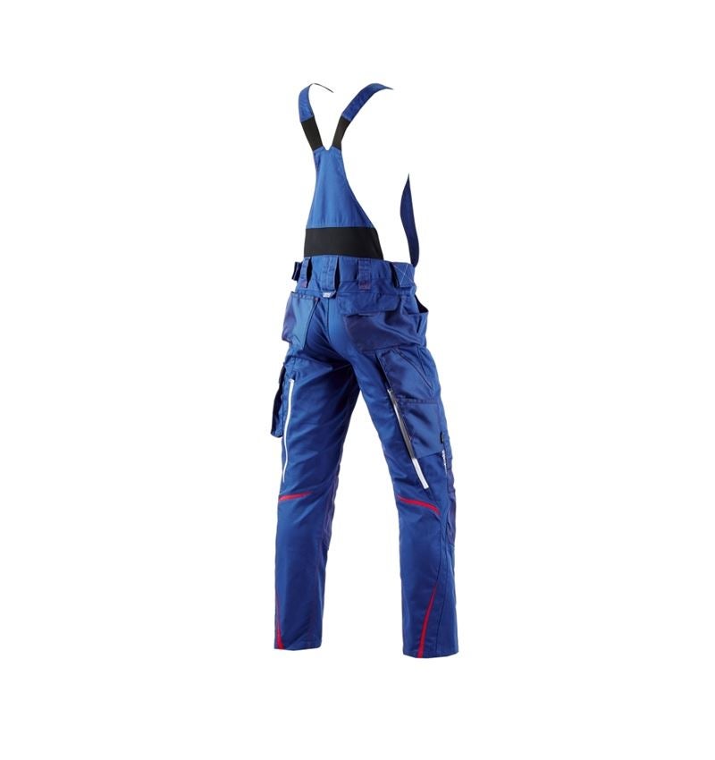 Work Trousers: Bib & brace e.s.motion 2020 + royalblue/fiery red 3