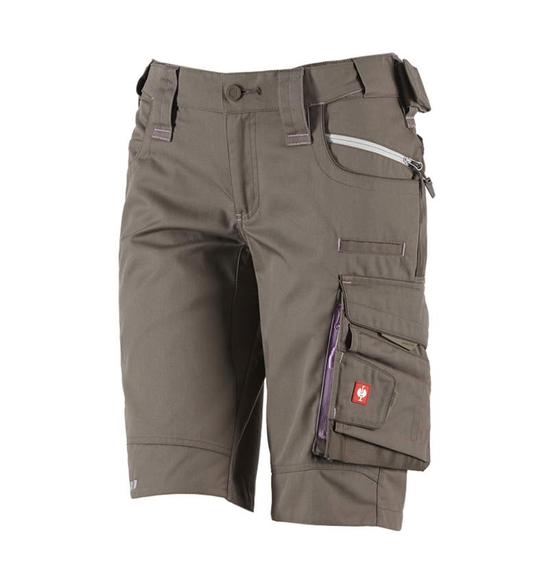 Work Trousers: Shorts e.s.motion 2020, ladies' + stone/lavender 2