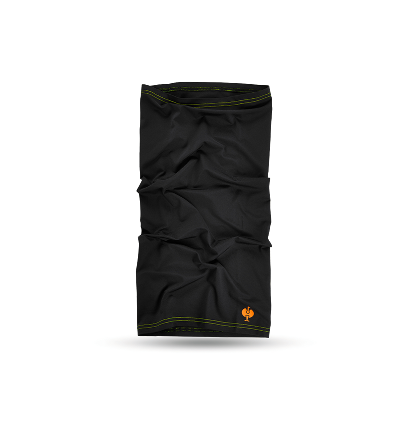 Accessories: Multifunctional scarf UV e.s.trail + black/high-vis orange/high-vis yellow